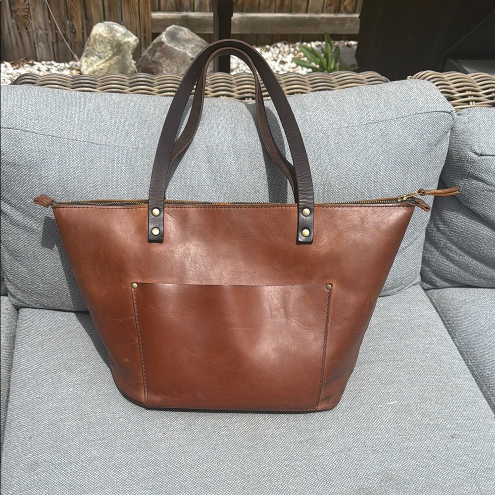 Portland leather large Tote Bag